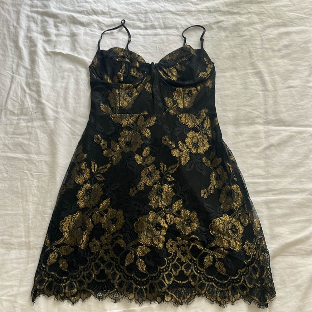 For Love and Lemon Bustier Mini Dress